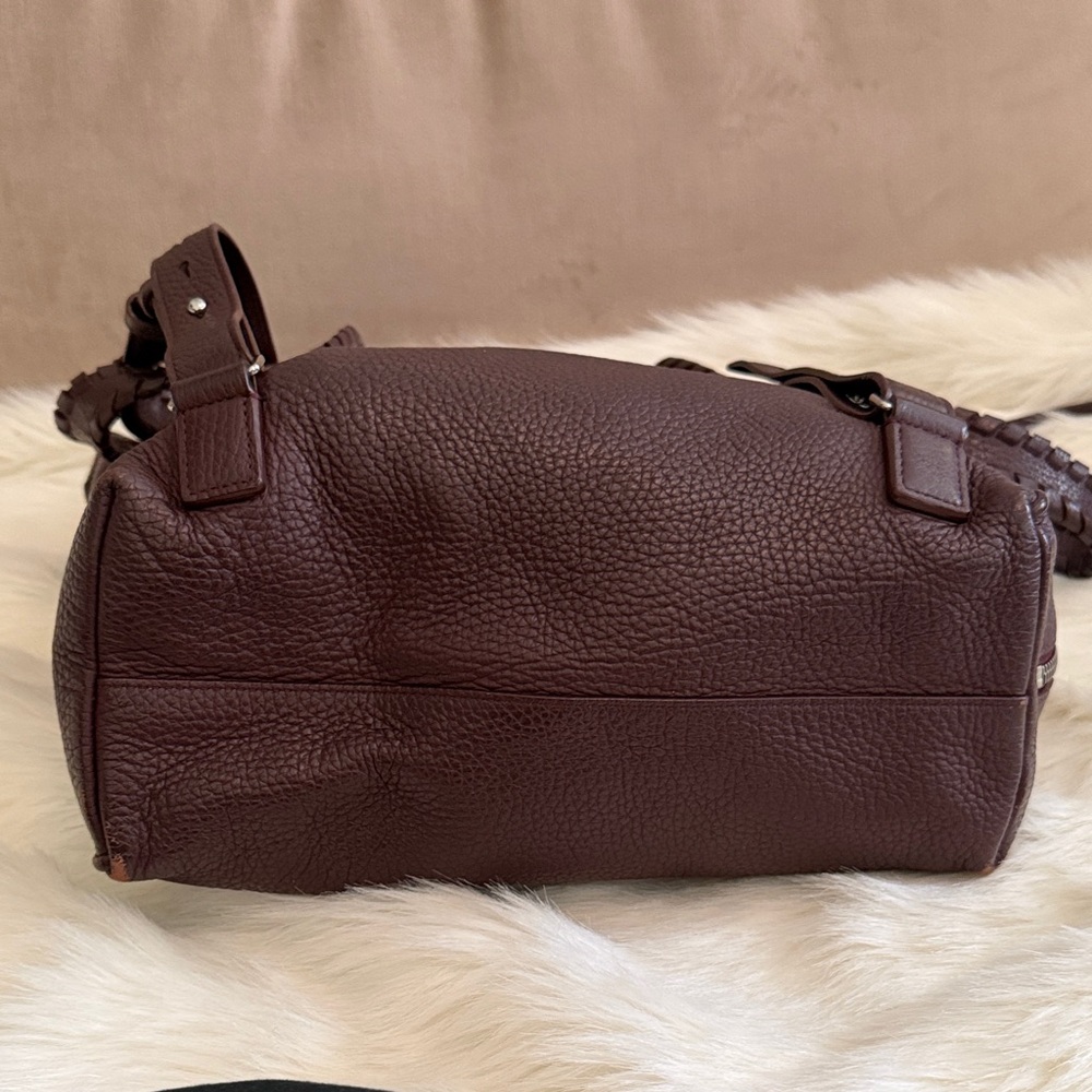 AllSaints Small Kita convertible shoulder bag/backpack/crossbody tote - Burgundy - Picture 7 of 11
